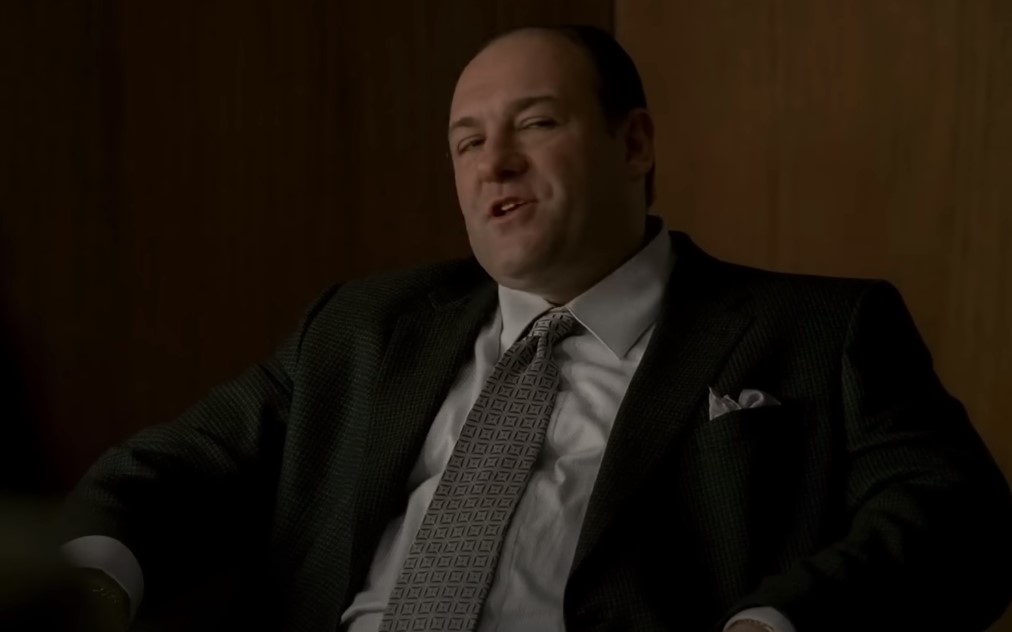 James Gandolfini as Tony Soprano in suit 