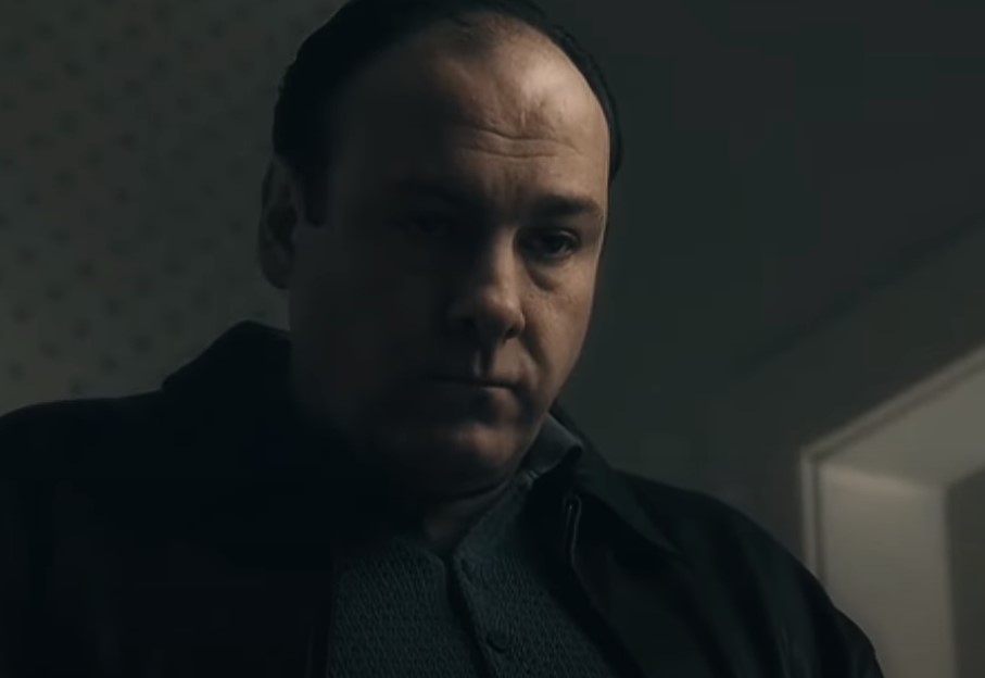 James Gandolfini as Tony Soprano sad