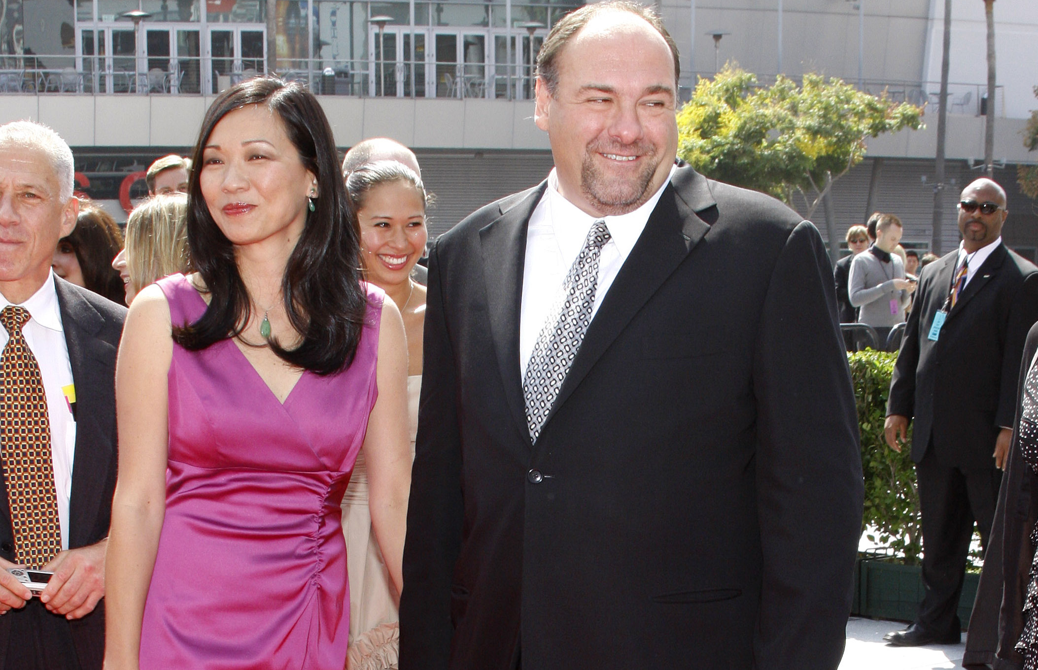 Deborah Lin and James Gandolfini at the 2008 EMMY Creative Arts Awards