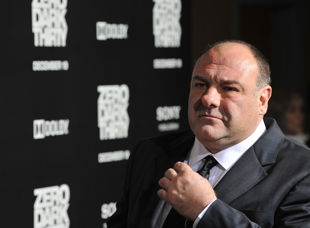 James Gandolfini at the premiere of his movie 