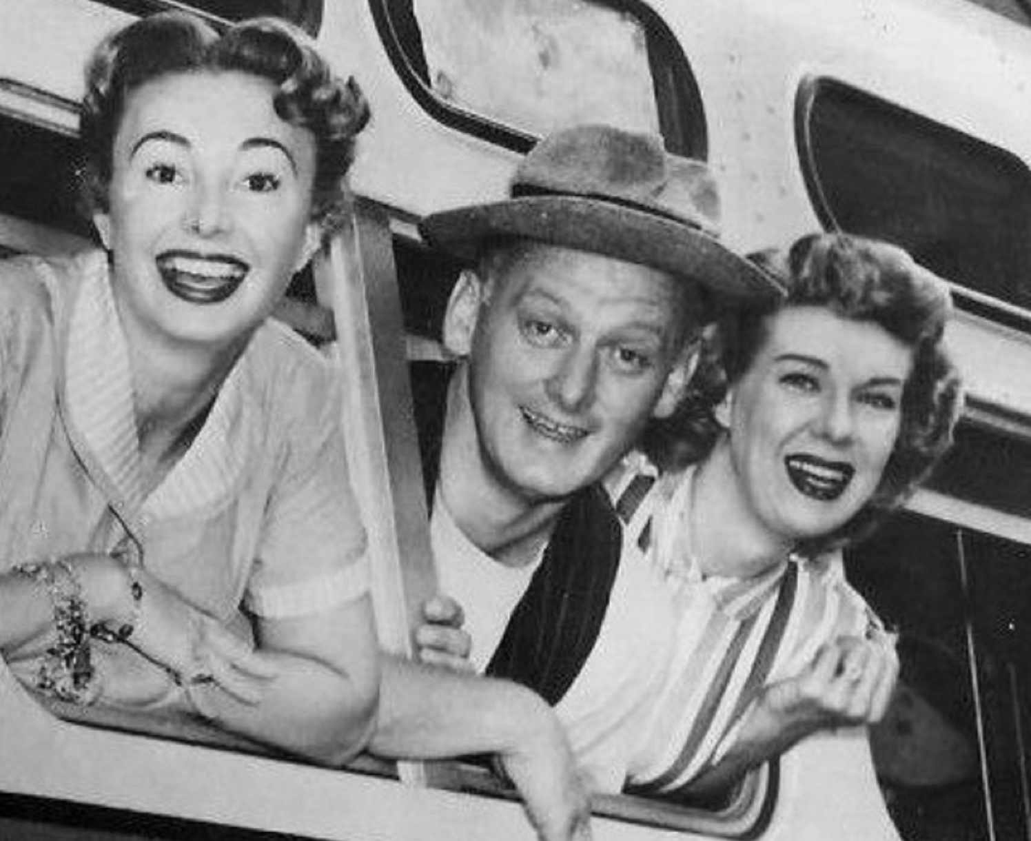 Audrey Meadows (Alice Kramden), Art Carney (Ed Norton), Joyce Randolph (Trixie Norton) from 