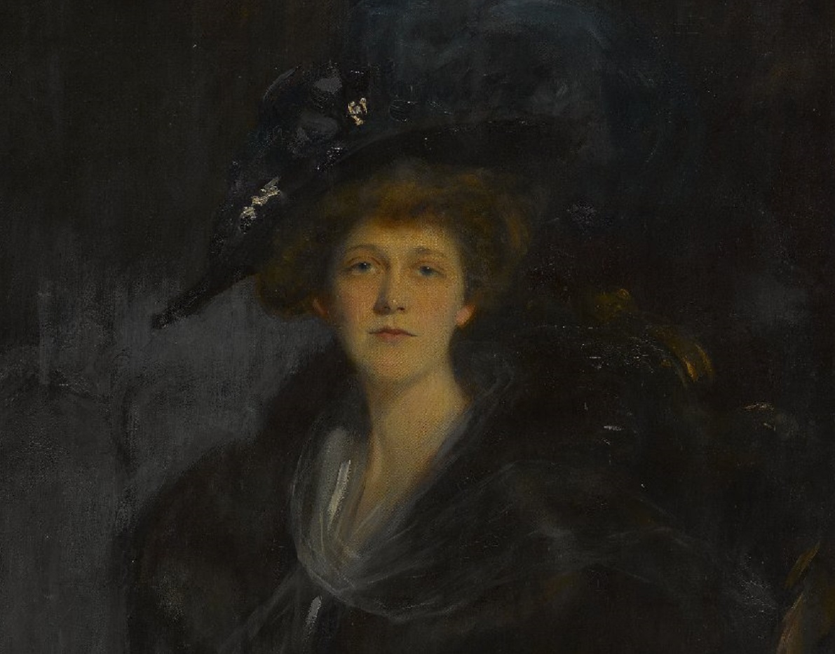 Portrait painting of Linda Lee Thomas by Emil Fuchs - 1906