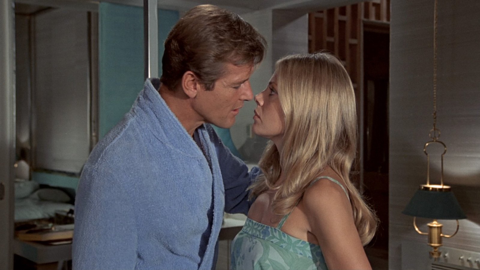 Roger Moore, Britt Ekland in  The Man With The Golden Gun