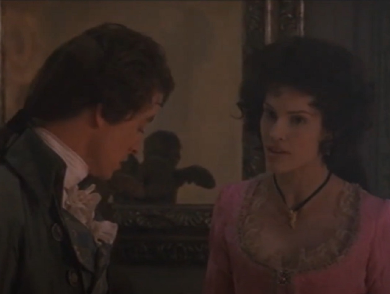 Screenshot: Jeanne St. Remy de Valois is talking with Rétaux de Vilette - from The Affair of the Necklace (2001)