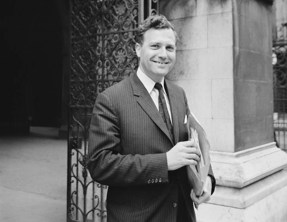 politician John Stonehouse in suit