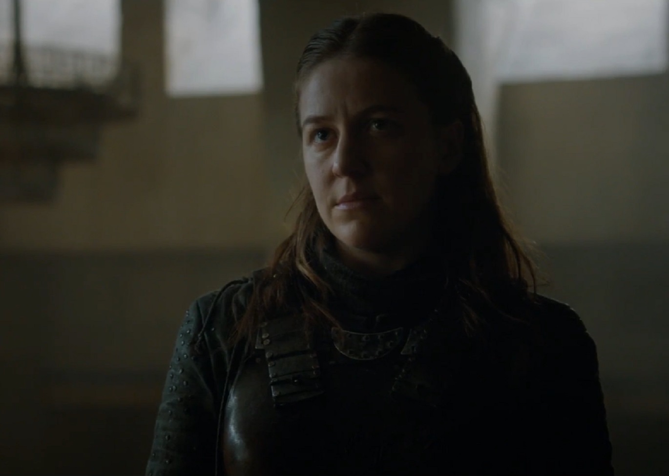 Screenshot of Yara Greyjoy looking at front - from Game of Thrones (2011-19)