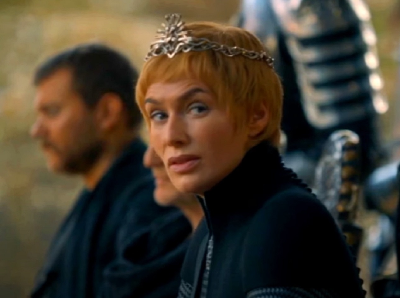 Screenshot of Cersei looking at side - from Game of Thrones (2011-19)