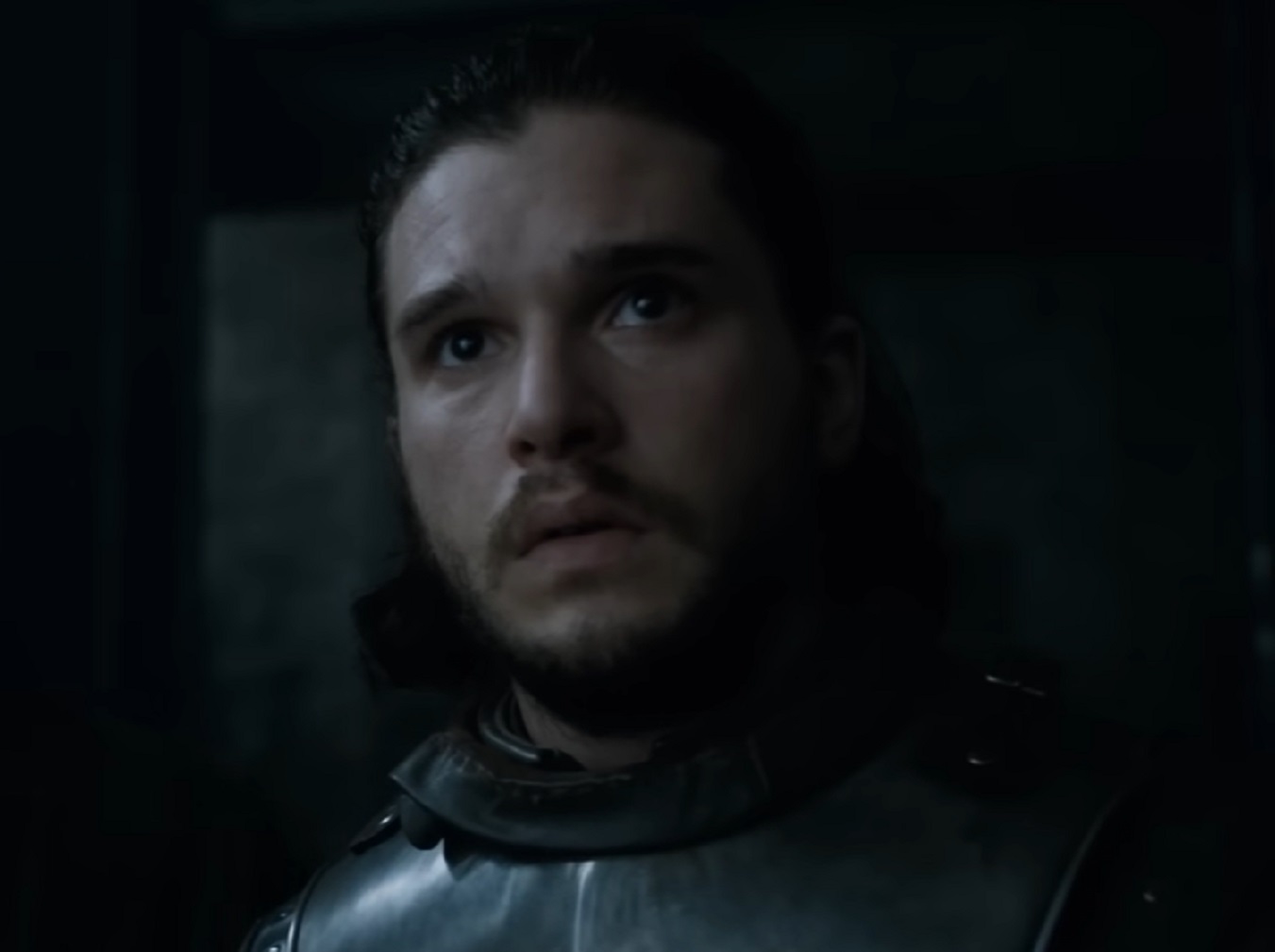 Screenshot of Jon Snow looking upset - from Game of Thrones (2011-19)