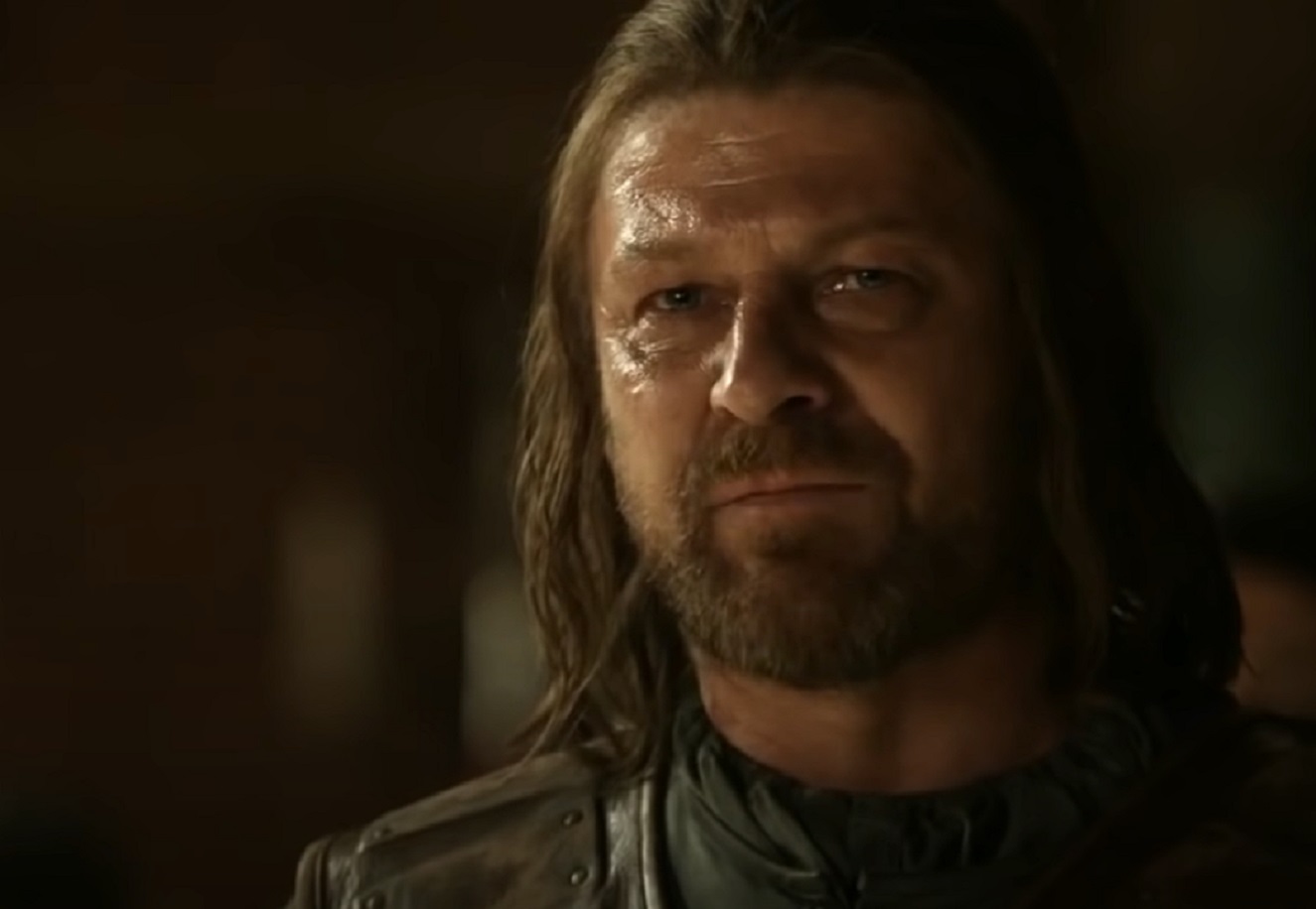 Screenshot of Ned Stark looking at front - from Game of Thrones (2011-19)