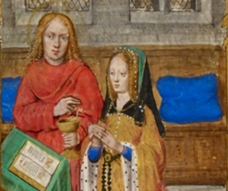 Joanna of Castile praying