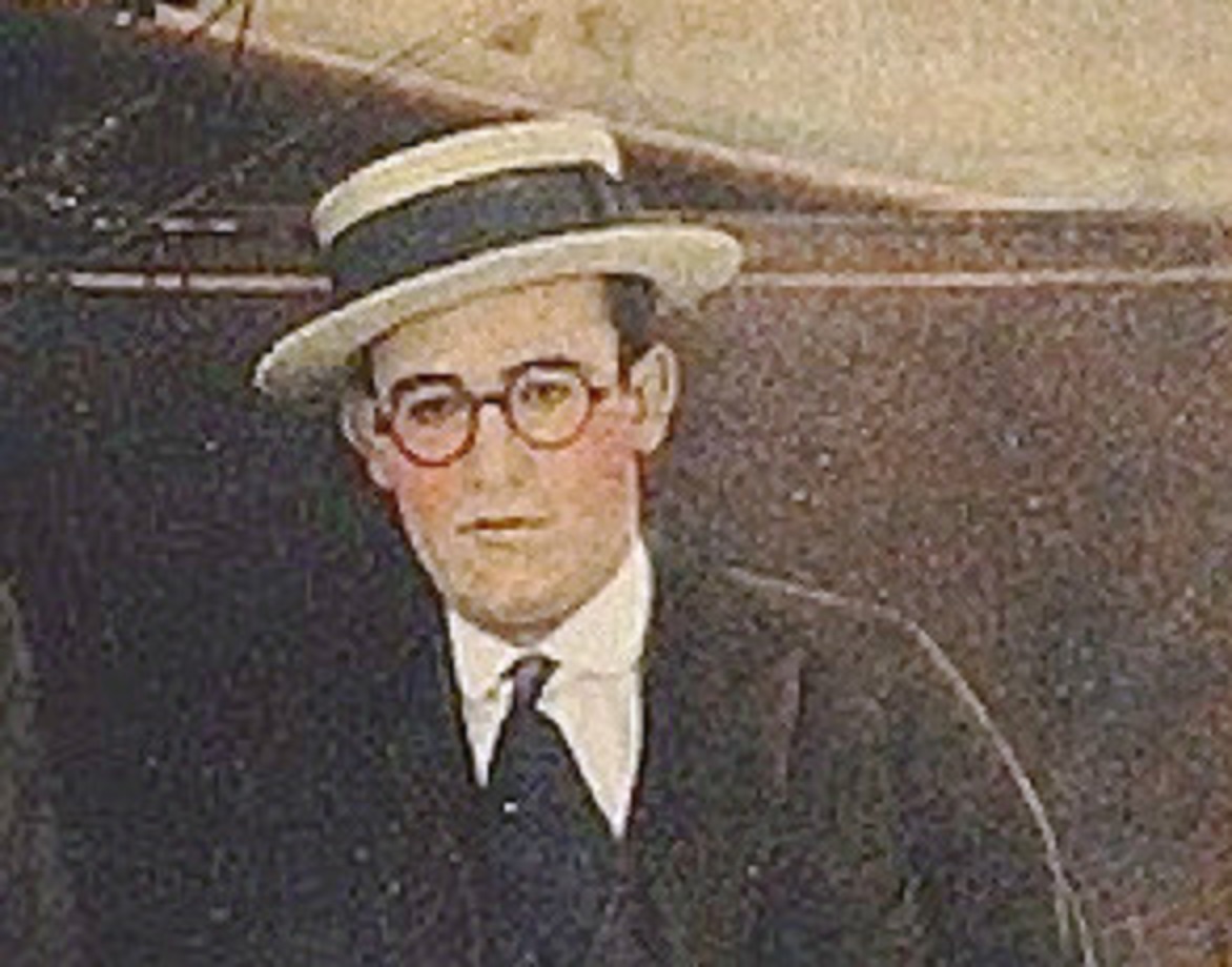 Harold Lloyd wearing  black suit and hat looking sad - Number Please lobby card - 1920