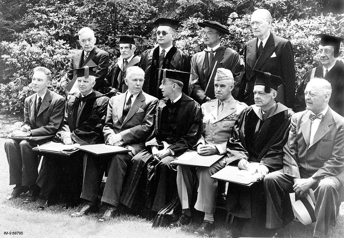 Oppenheimer Marshall Conant Bradley And Others At Harvard