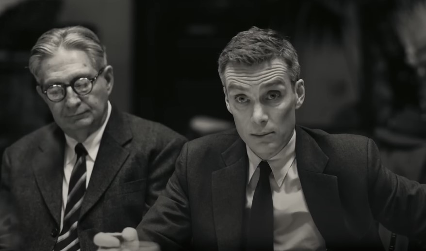 Cillian Murphy as Robert Oppenheimer and colleagues