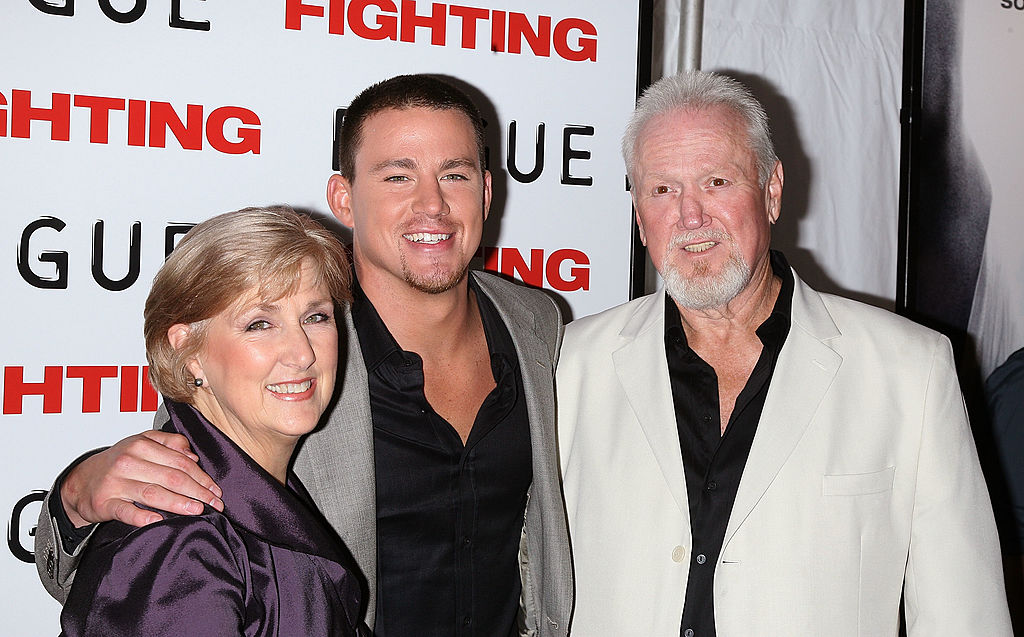 Actor Channing Tatum (center) and parents attend the 