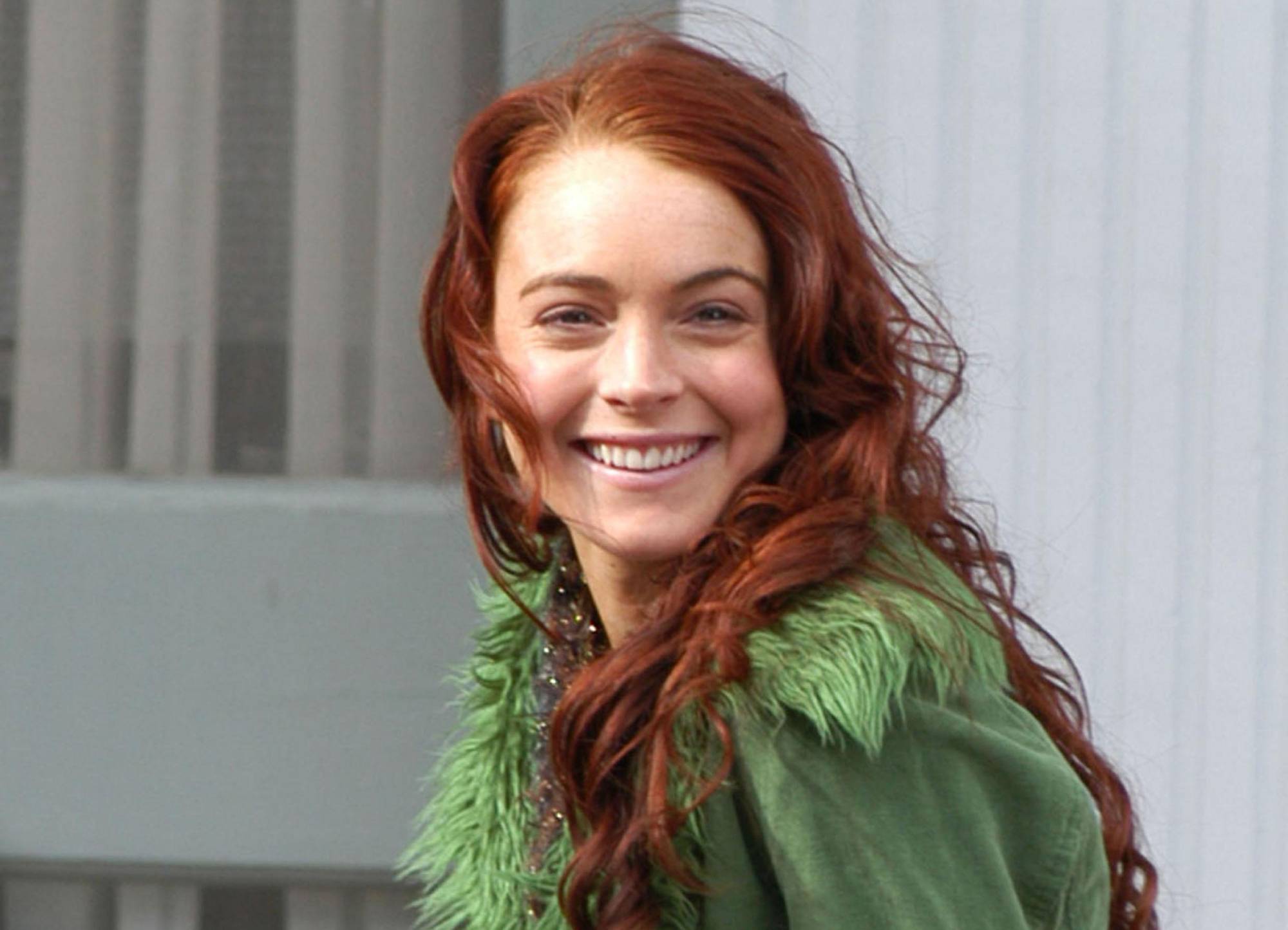 Lindsay Lohan on location for JUST MY LUCK film