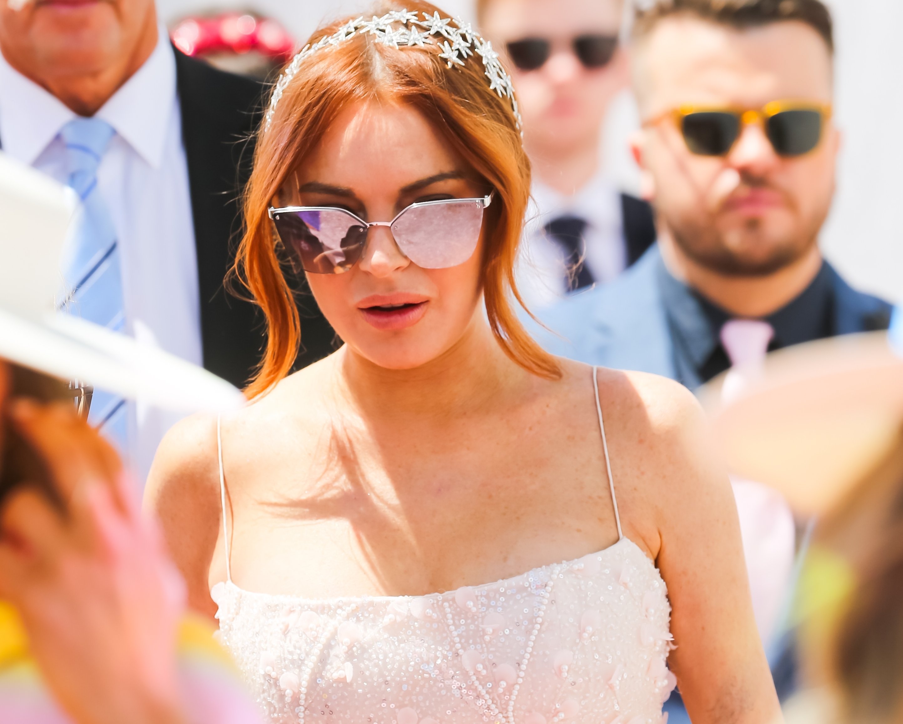 Lindsay Lohan on Lexus Melbourne Cup Day