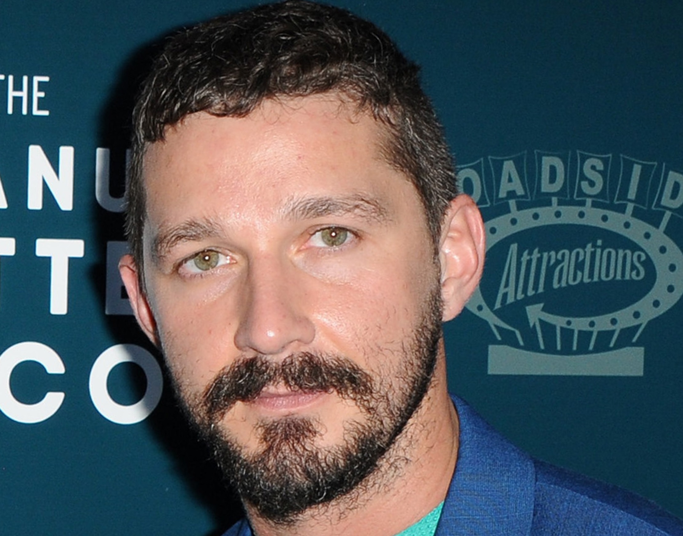 Shia LaBeouf at the Los Angeles premiere of 'The Peanut Butter Falcon'