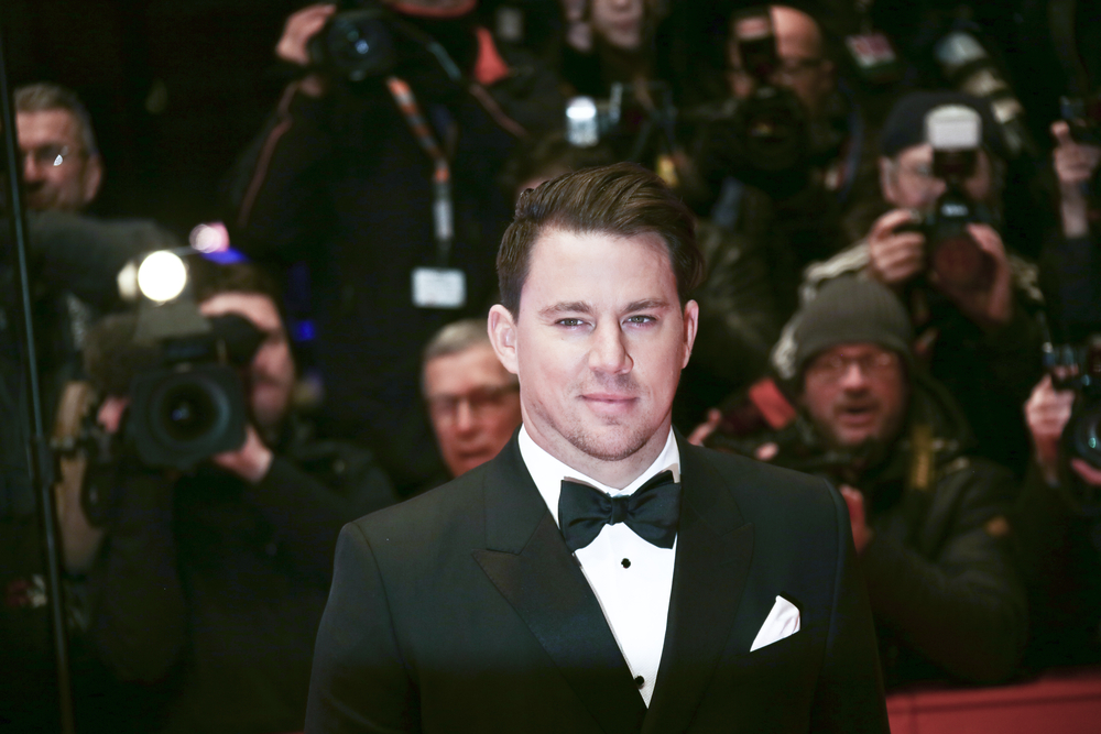 Channing Tatum attends the 'Hail, Caesar!' Premiere during the 66th Berlinale International Film Festival on February 11, 2016 in Berlin, Germany in formal suit and bowtie