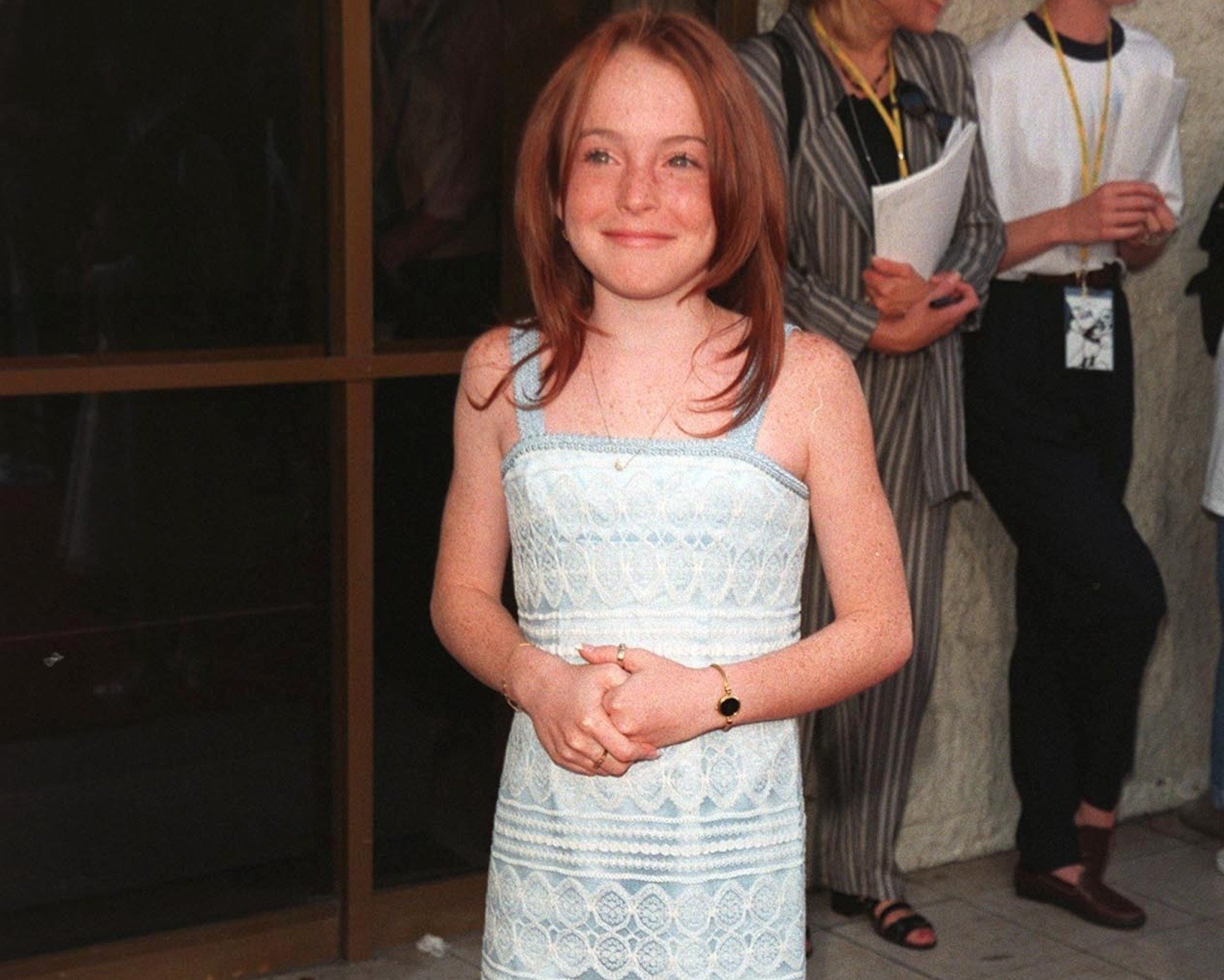 Young Actress Lindsay Lohan at the world premiere