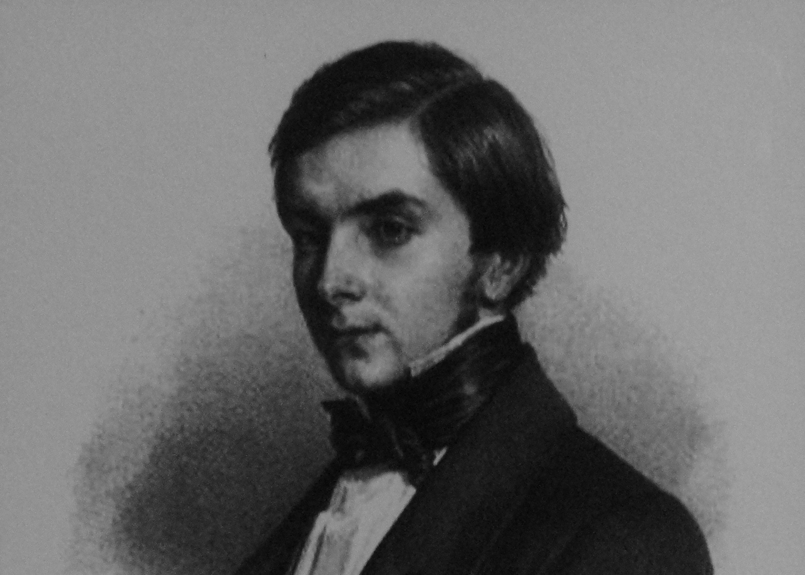 Photo of Guido Henckel von Donnersmarck, 3rd husband of La Païva, wearing black suit looking at side - 1871.