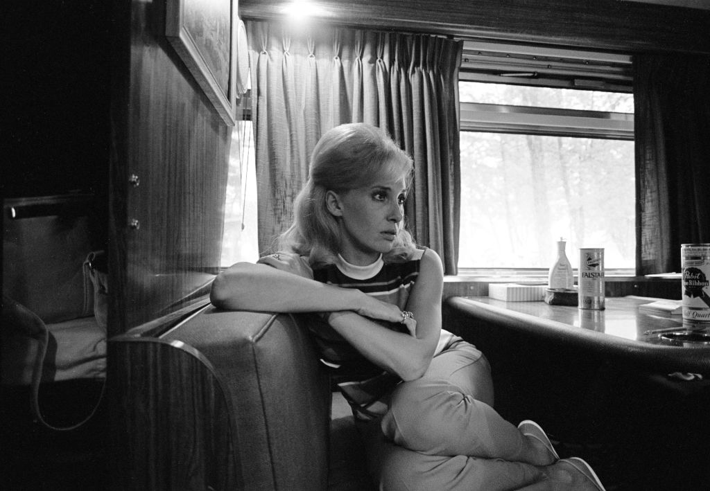 Tammy Wynette On Tour Bus with Beer