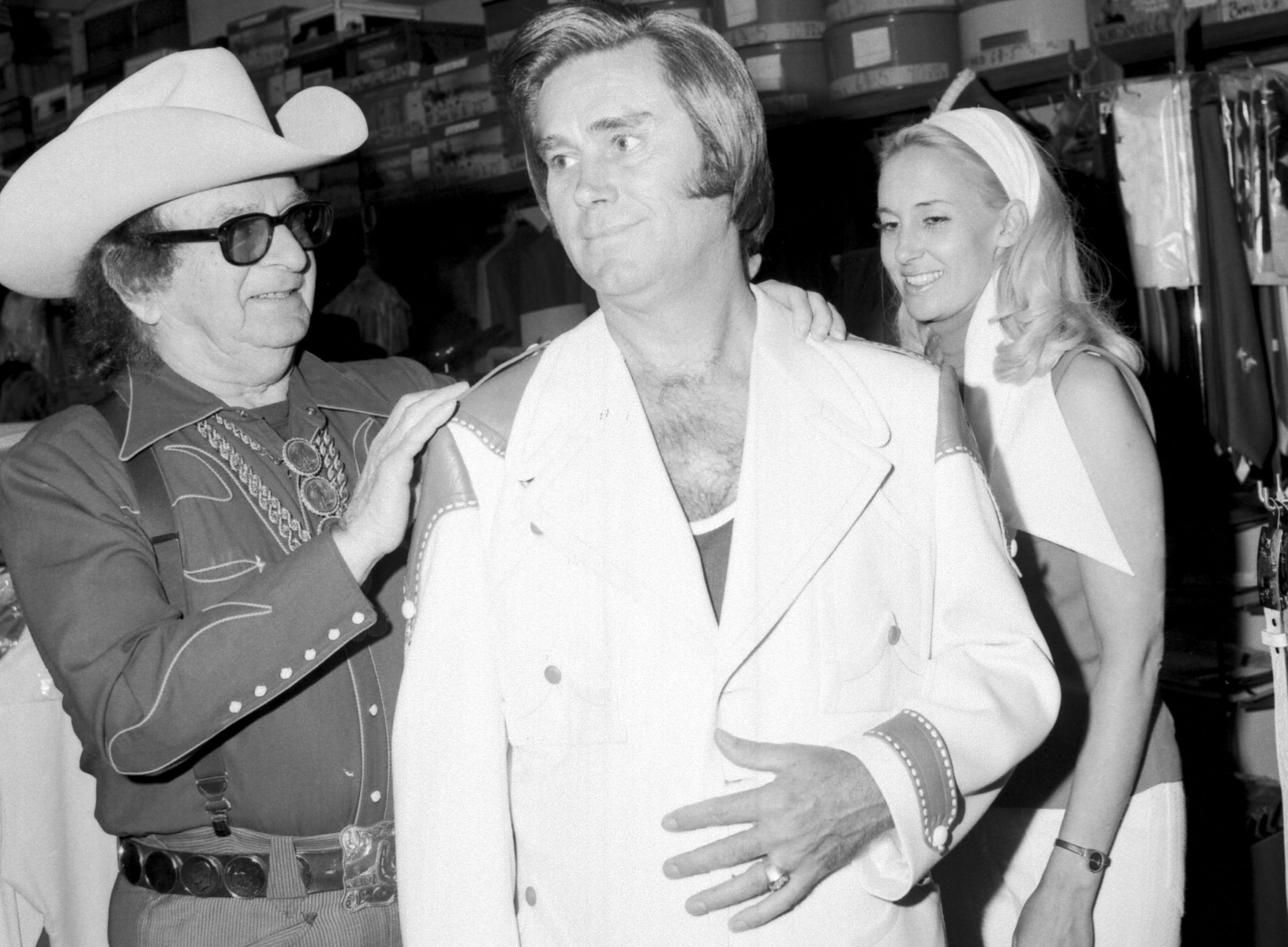 George Jones And Tammy Wynette May 26, 1973 trying suits
