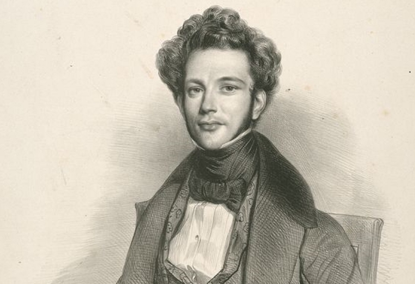 Portrait of composer Henri Herz by Achille Devéria  - 1832