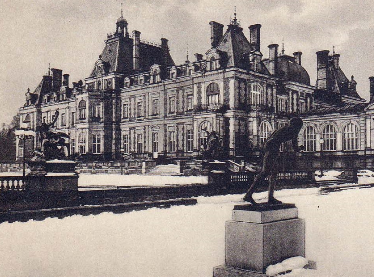 B&W photo - postcard view of Schloss Neudeck, circa 1890