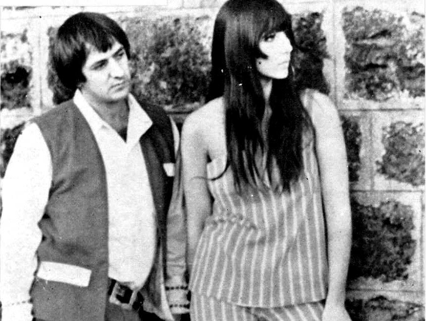 Public domain photograph of Sonny and Cher, circa 1968