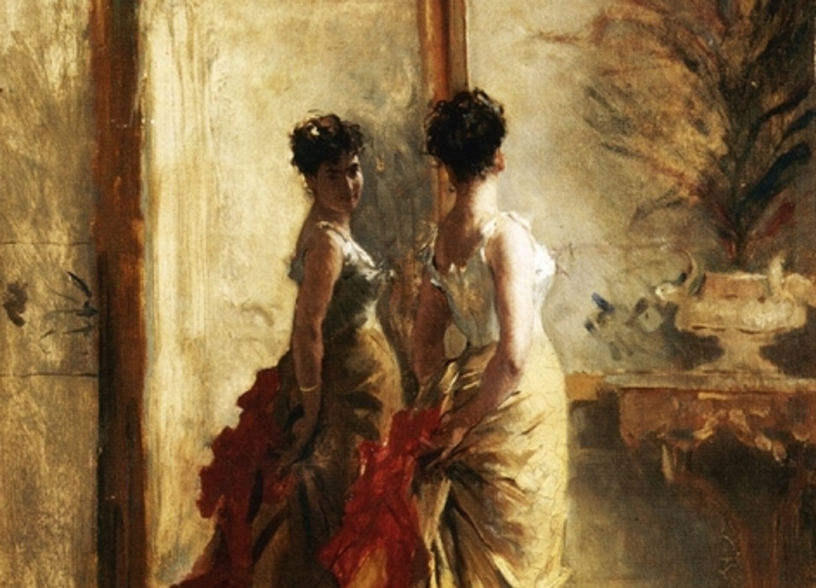Painting of woman in front of a Mirror - 1904