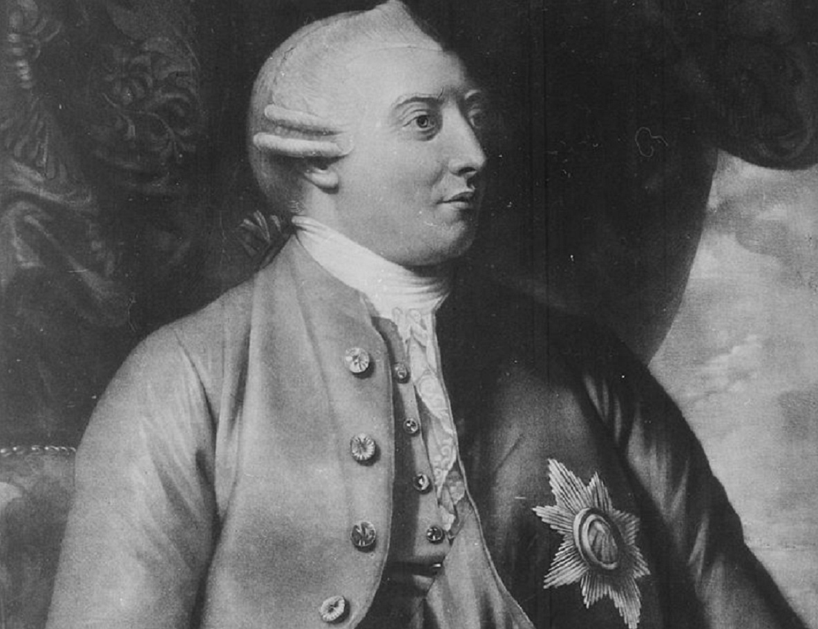 B&W Portrait of George III, King of England - 1778