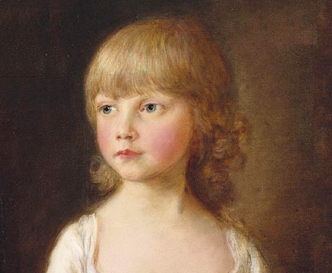 Portrait of Princess Sophia in white dress - 1782