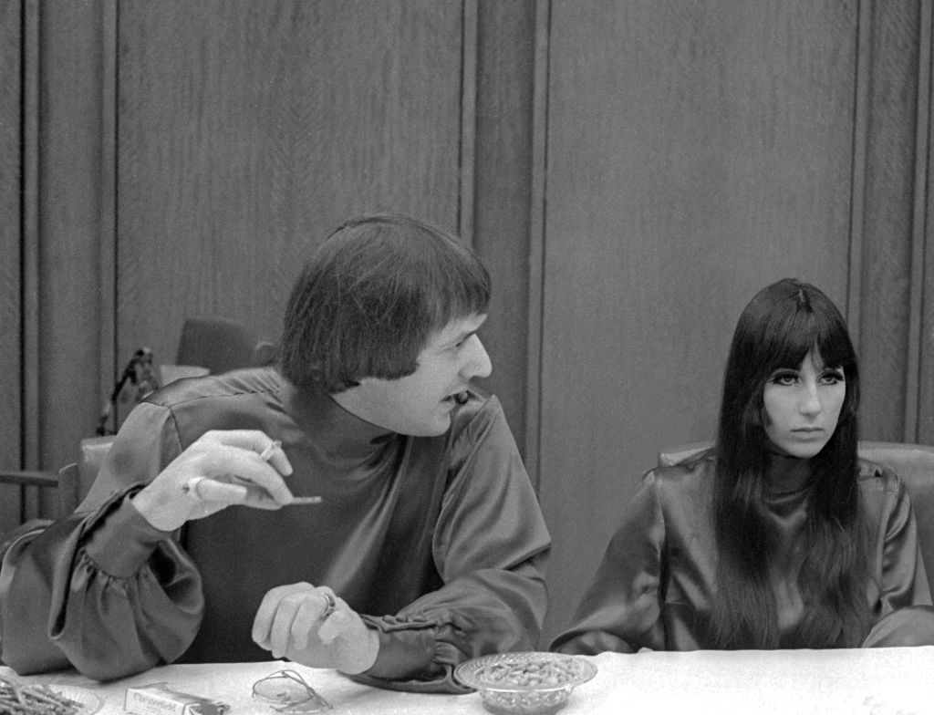 Sonny Bono And Cher At A Press Conference For The Movie Good Times