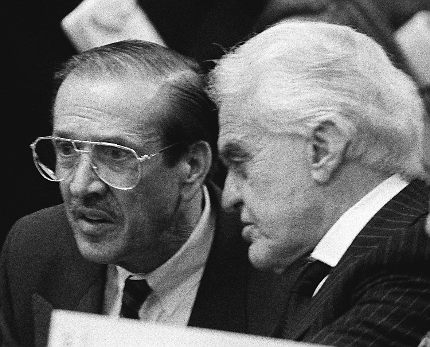 -Sonny Bono, R-Calif., and Motion Picture Association of America President Jack Valenti