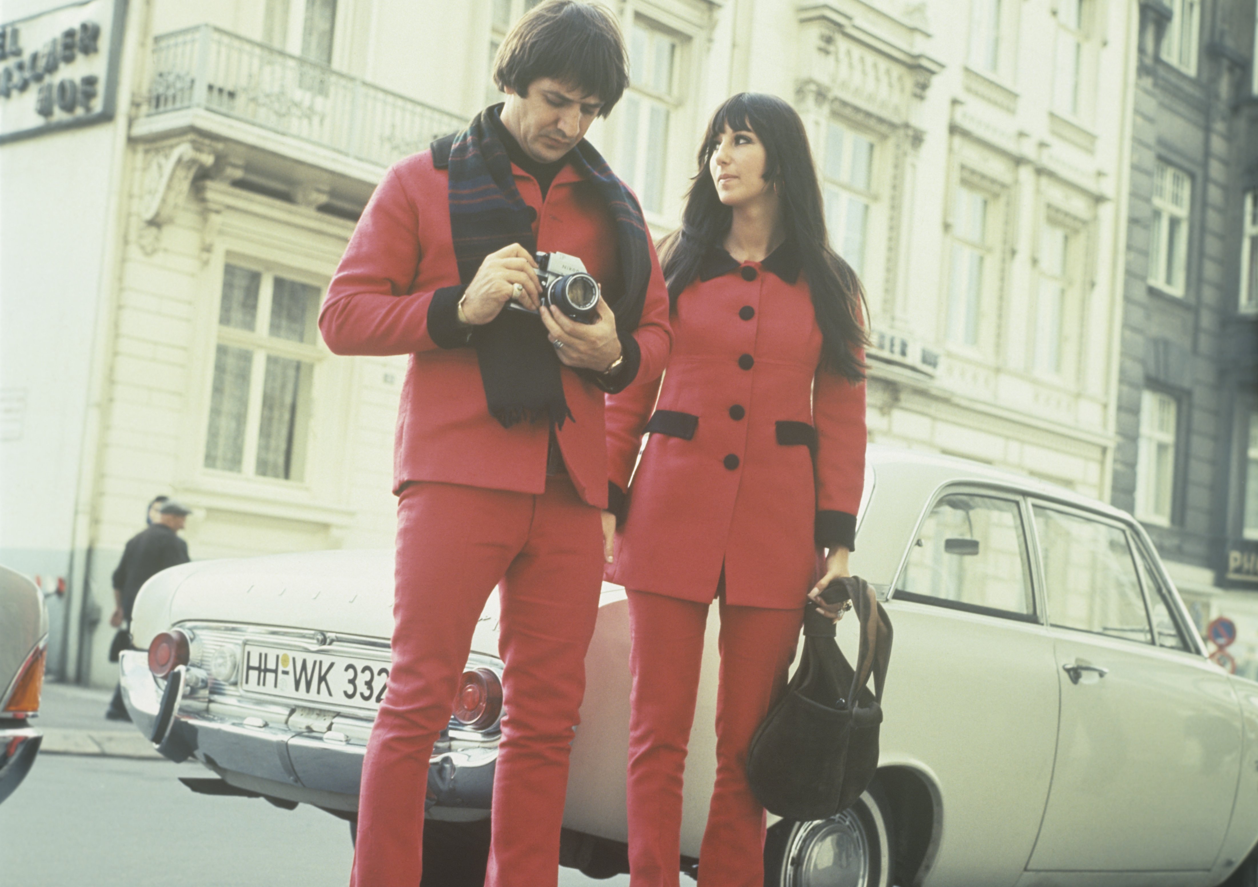 Sonny Bono and Cher in Hamburg, Germany in 1966