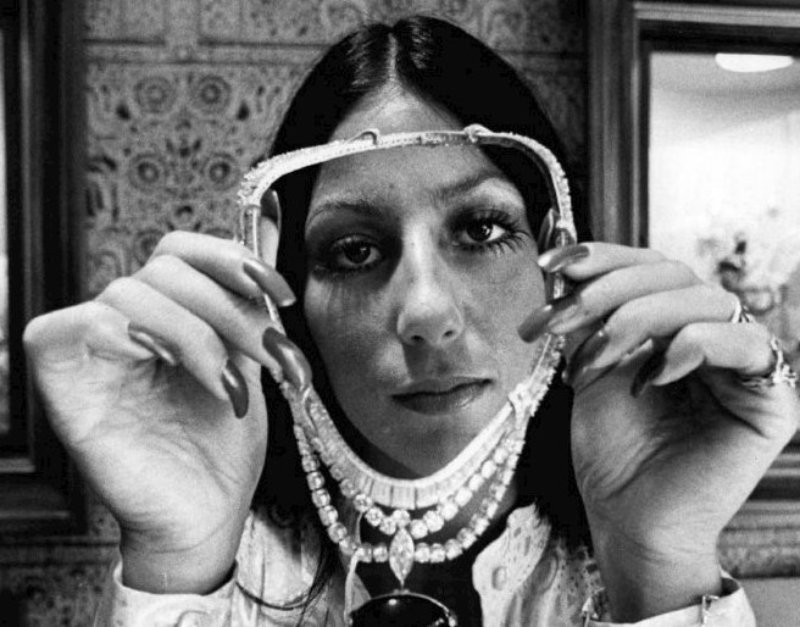 Photo of Cher from The Sonny and Cher Comedy Hour  in white top