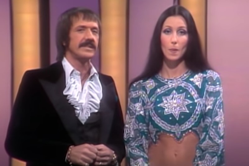 Sonny and Cher on stage