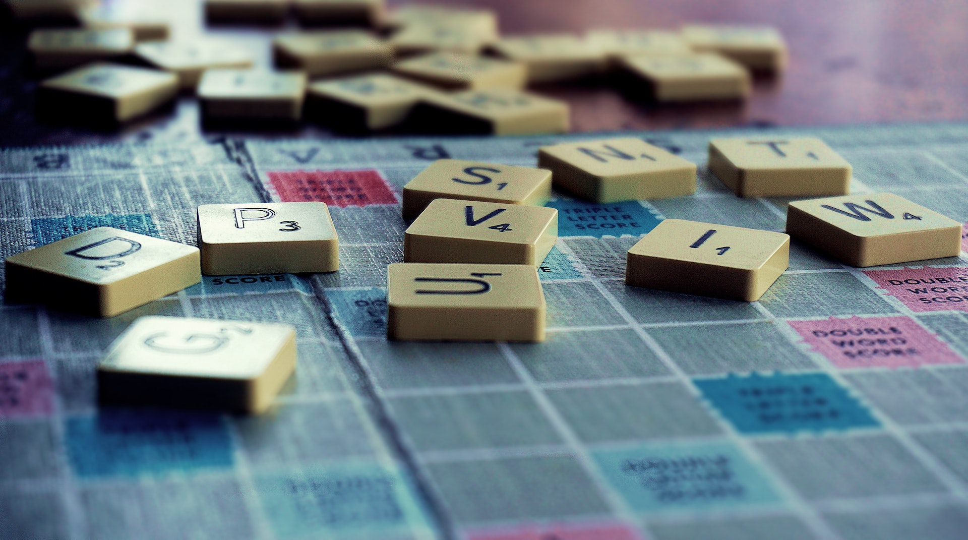 scrabble board game