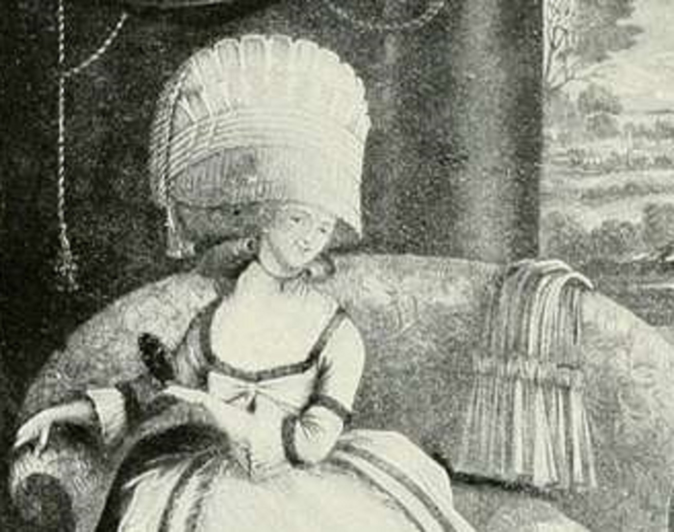 B&W photo of woman seating on the sofa - 1772