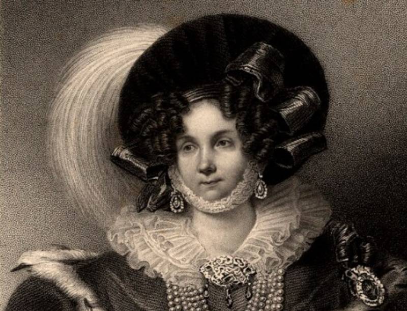 Portrait of Frederica of Mecklenburg-Strelitz wearing jewels