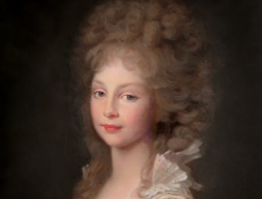 Portrait of Frederica of Mecklenburg-Strelitz (1778-1841), later Queen of Hanover in white dress