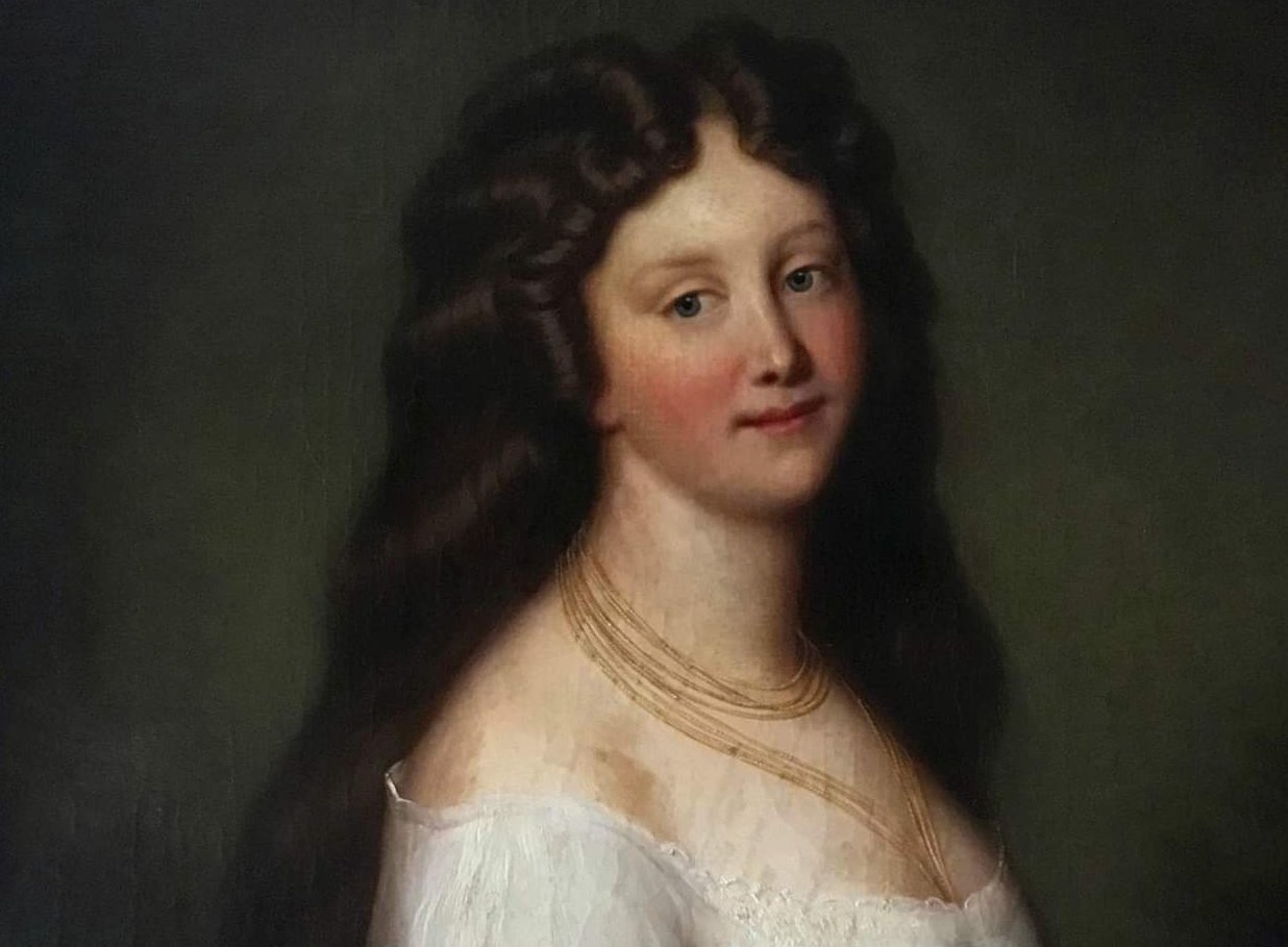 Portrait of Frederica of Mecklenburg-Strelitz in white dress