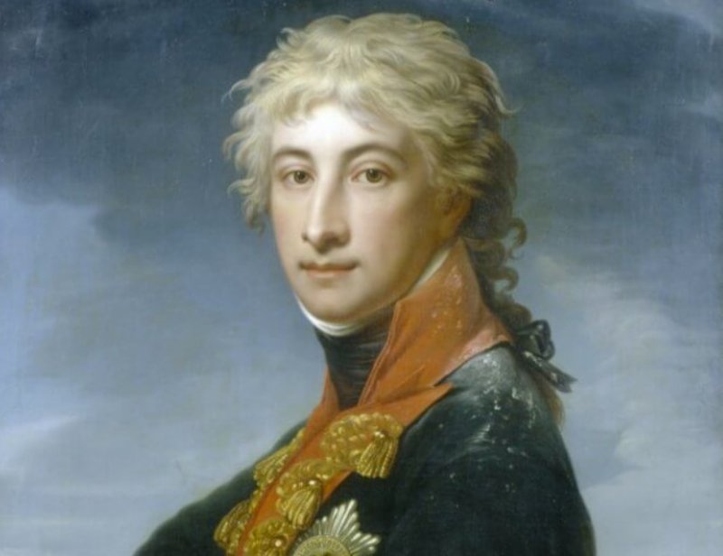 Portrait of Louis Ferdinand of Prussia in blue uniform