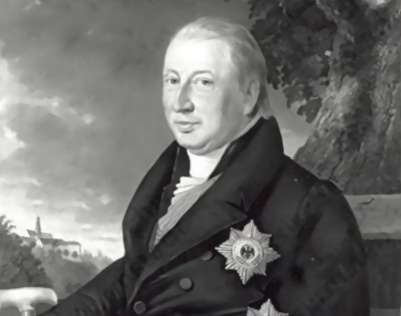 Portrait of Wilhelm, Prince of Solms-Braunfels in a black suit