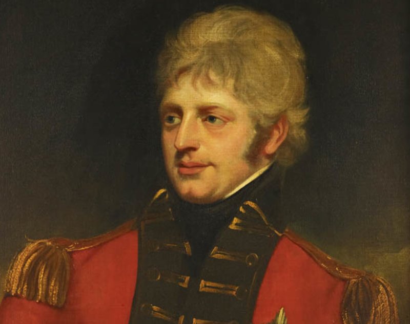 Portrait of Ernest Augustus, King of Hanover in red uniform