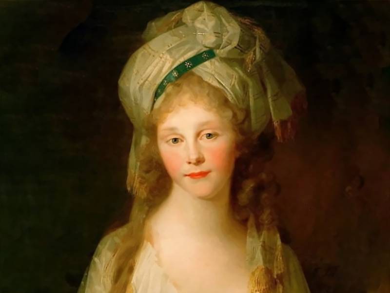 Portrait of Frederica of Mecklenburg-Strelitz (1778-1841) in yellow dress
