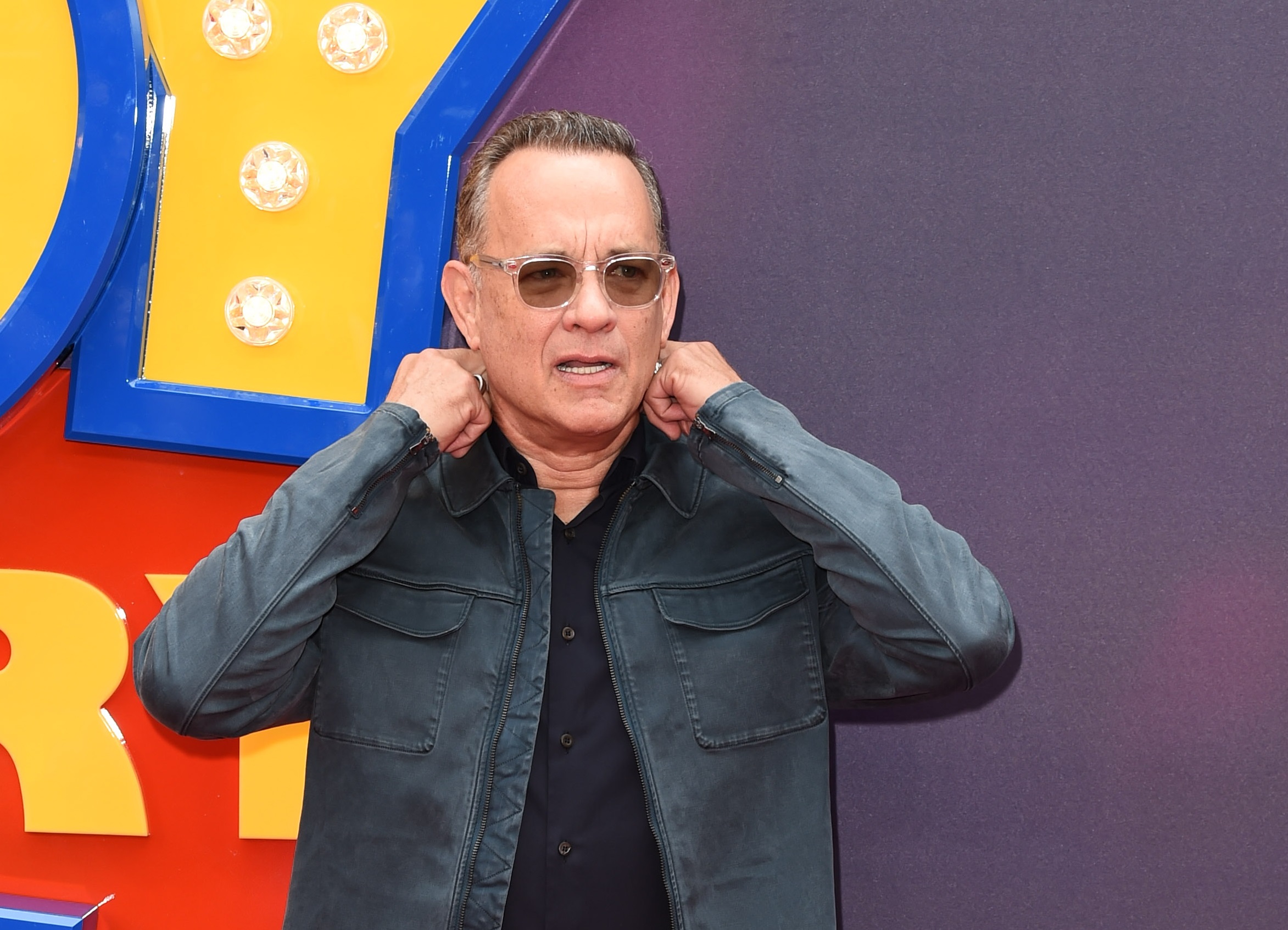 Tom Hanks arriving for the "Toy Story 4" premiere 2019