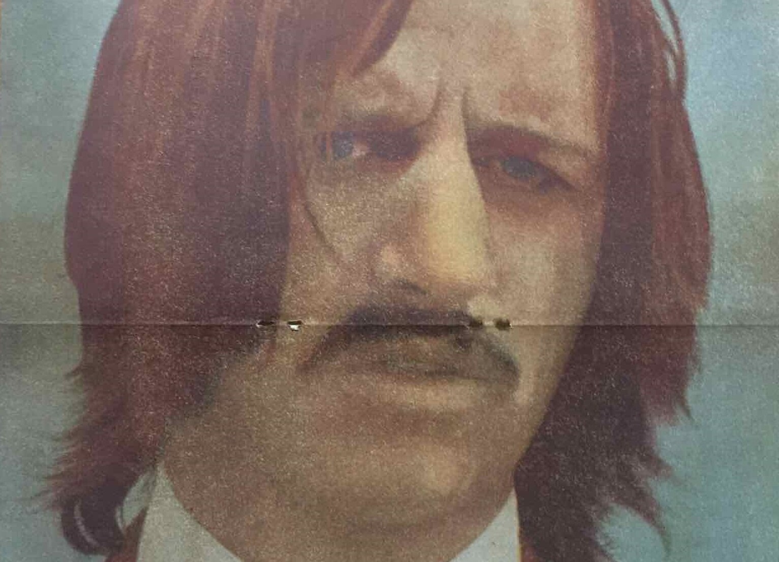 Photo of Ringo Starr with long hair - 1970