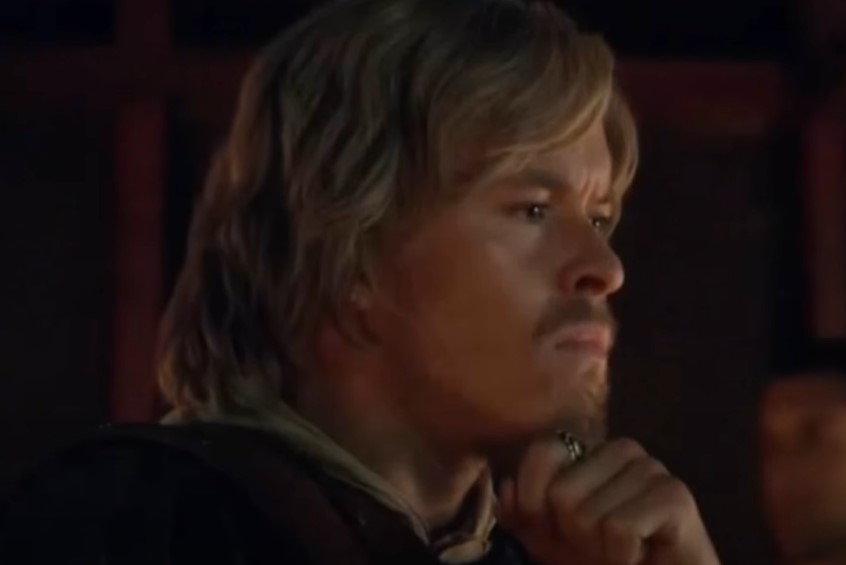 Julius Caesar, as depicted in Spartacus in roman clothes