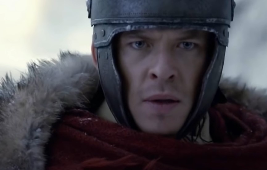 Julius Caesar, as depicted in Spartacus in roman clothes